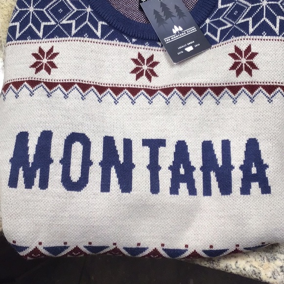 Montana Scene Montana Christmas Sweater, gray, M, NWT - Picture 11 of 11